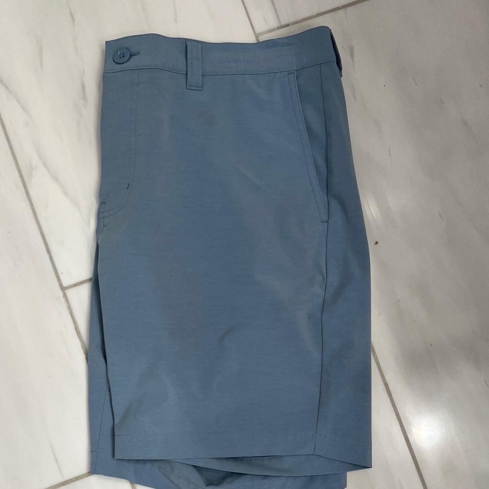 Travis Mathew light Blue Flat Front Shorts